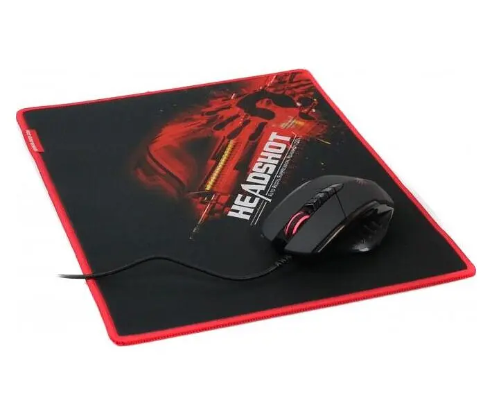 Комплект: мишка + килимок A4-Tech Bloody V7M71 Black - фото 3