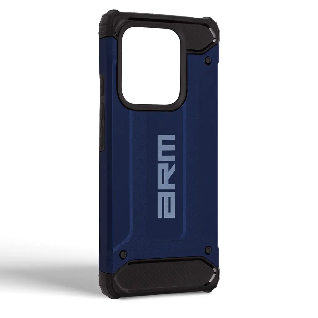 Чехол для Xiaomi Redmi Note 14 5G, Panzer, синий, противоударный, бронированный, милитари, панель-накладка, защита всего корпуса, защита дисплея и камеры, термополиуретан (TPU) + поликарбонат (PC), ArmorStandart (ARM79843) - фото 2