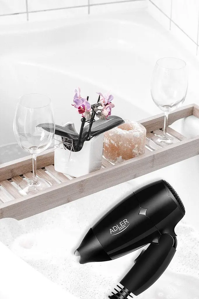 Фен Adler AD 2251, 1400 Вт концентратор 2 швидкості компактний складана ручка 1 шт. чорний (33705-IS) - фото 6