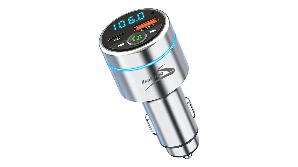 FM-трансмиттер Aspiring Wave 5 PD 20W Металлический корпус - фото 4