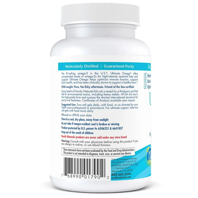 Жирні кислоти Nordic Naturals Ultimate Omega 60 капсул - фото 3