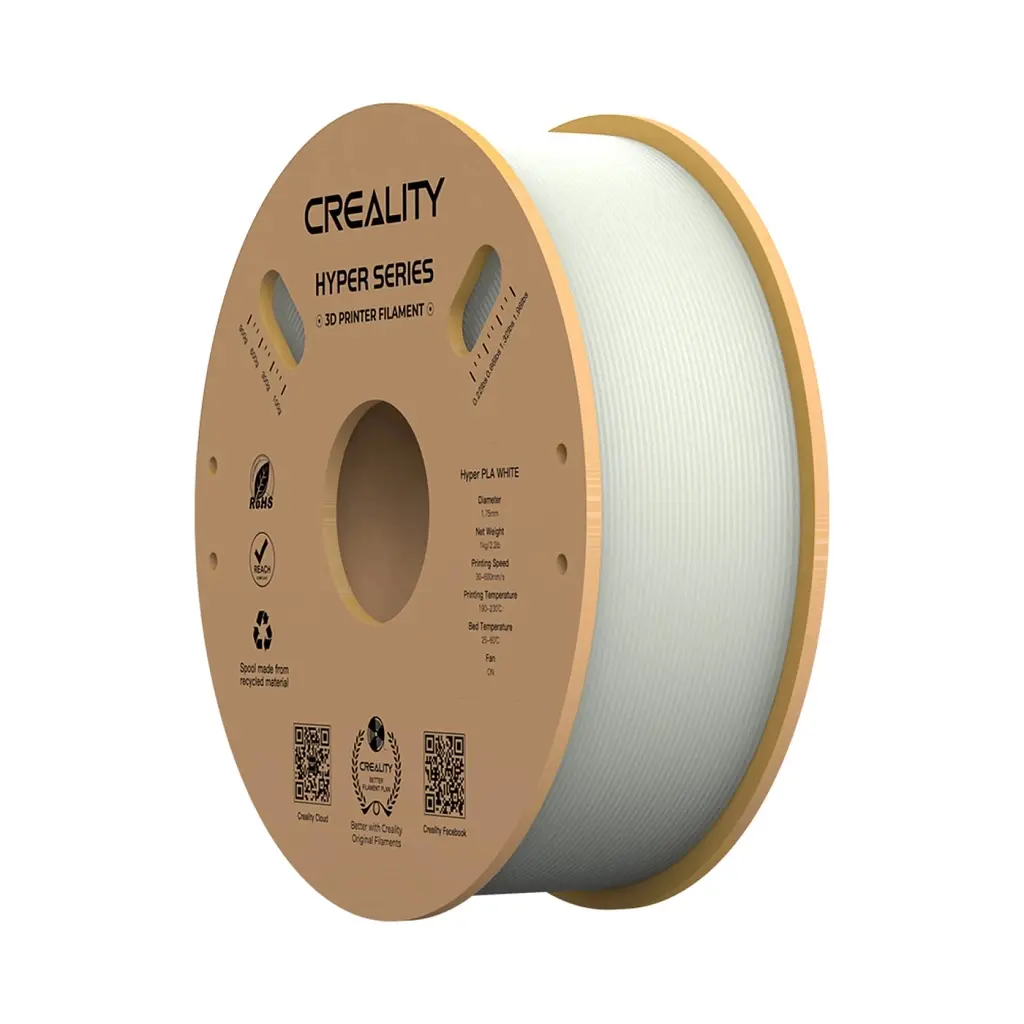 Пластик для 3D-принтера Creality PLA Hyper 1 кг, 1.75 мм, white (3301010335)
