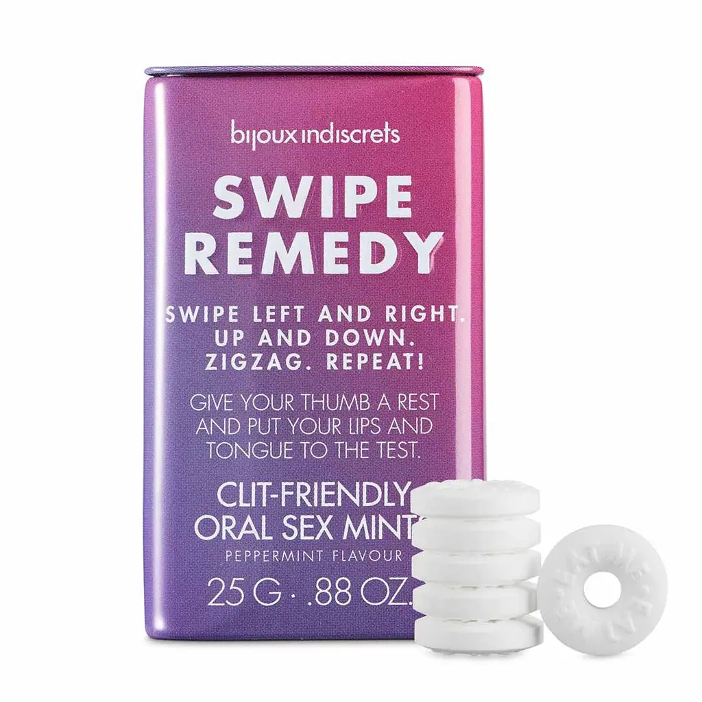 М'ятні цукерки Bijoux Indiscrets Swipe Remedyclitherapy oral sex mints без цукру - фото 2