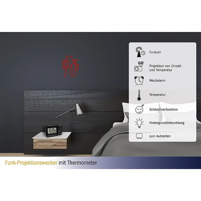 Годинник проекційний TFA 60501601 - фото 3