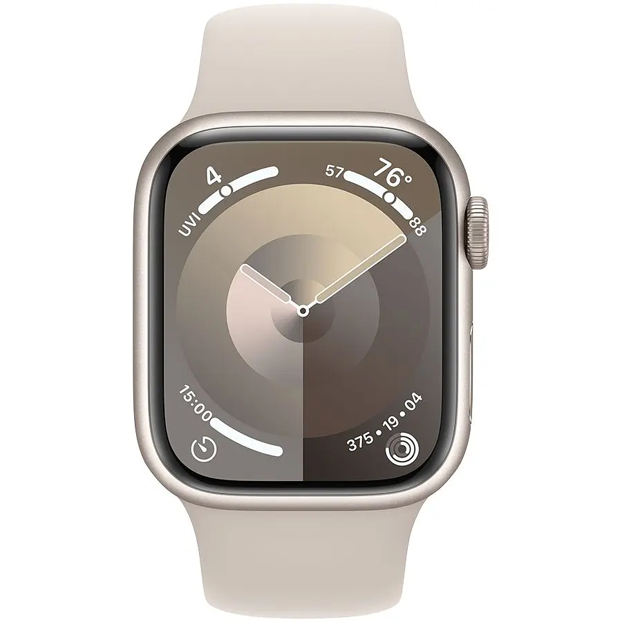 Apple Watch Series 9 GPS, 41mm, Starlight, Starlight Sport Band, M/L (Grade C) Seller Refurbished - фото 2