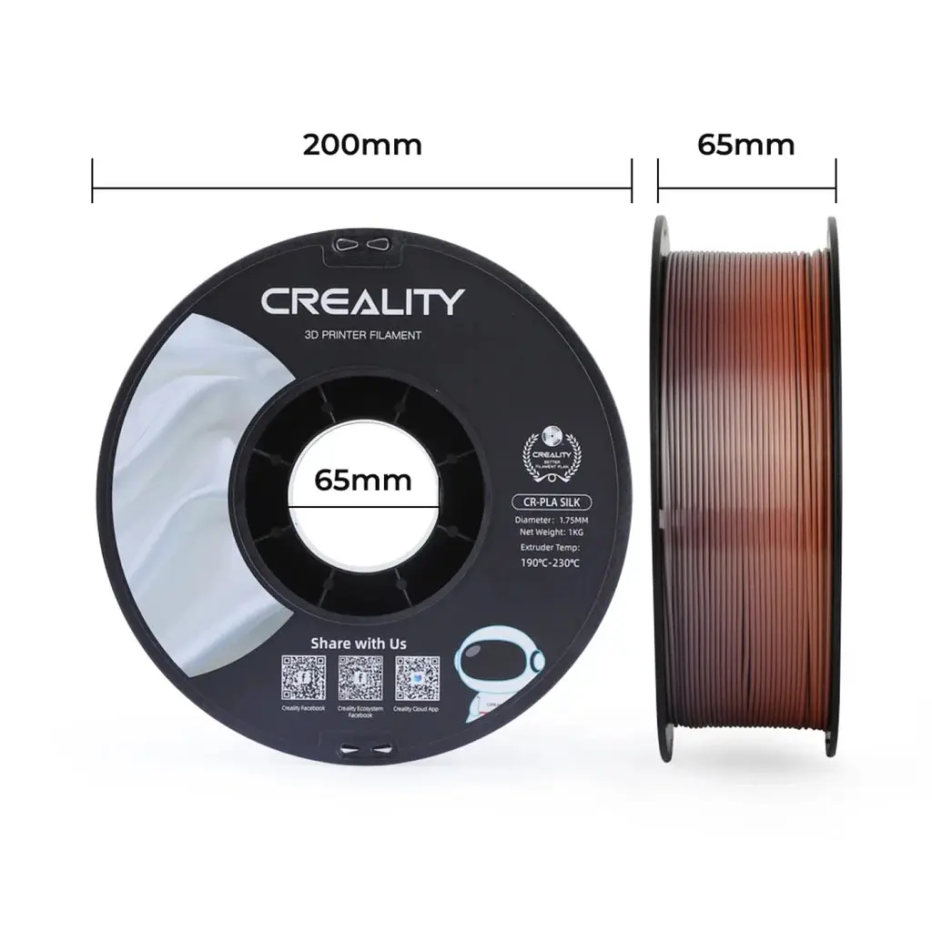 Пластик для 3D-принтера Creality PLA silky shine 1 кг, 1.75 мм, райдужний (3301120003) - фото 7