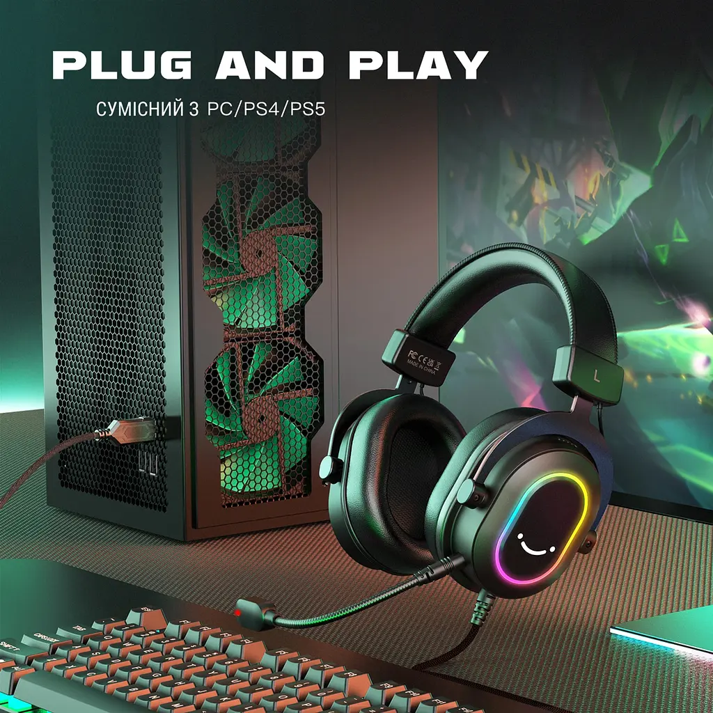 Гарнітура Fifine RGB H6 Black - фото 7