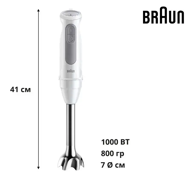 Блендер BRAUN MQ 50236 MWH (подрібнювач, міксер) - фото 3