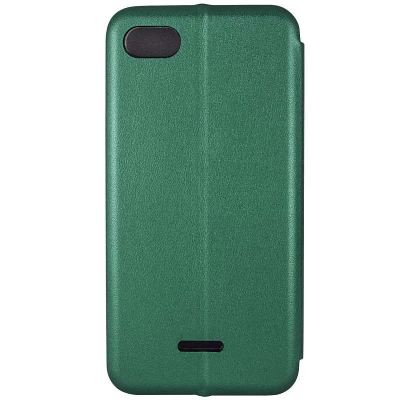 Кожаный чехол-книжка Classy для Xiaomi Redmi 6A Зеленый - фото 2