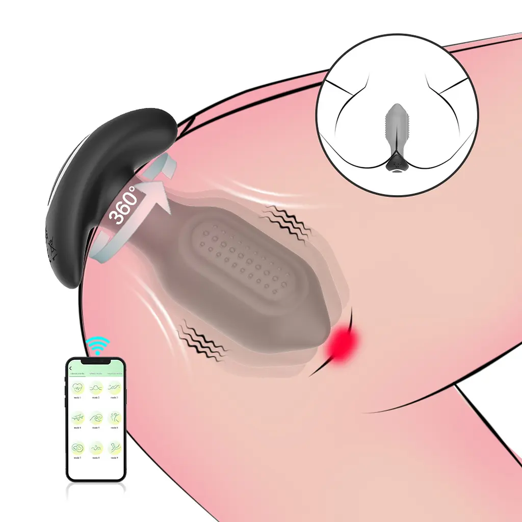 Анальна пробка з вібро Bliss APP - Vibrating Anal Plug Boss Series 26-00193APP 103417 - фото 3