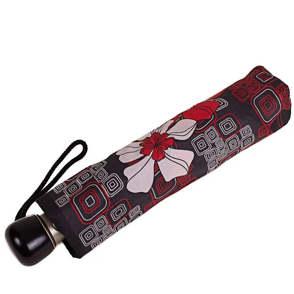 Женский складной зонтик полуавтомат Airton черный - фото 4