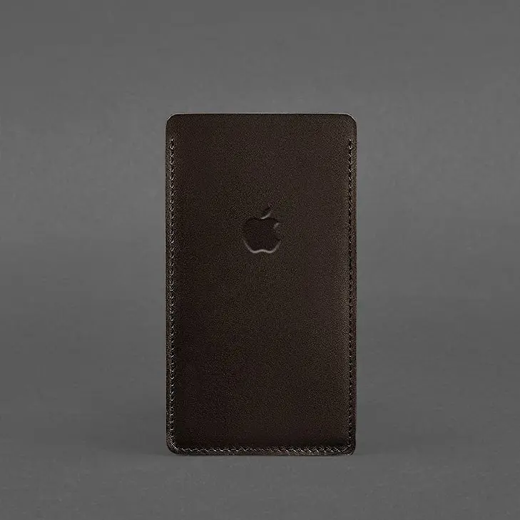 Кожаный чехол для iPhone 11 Темно-коричневый Краст - фото 4