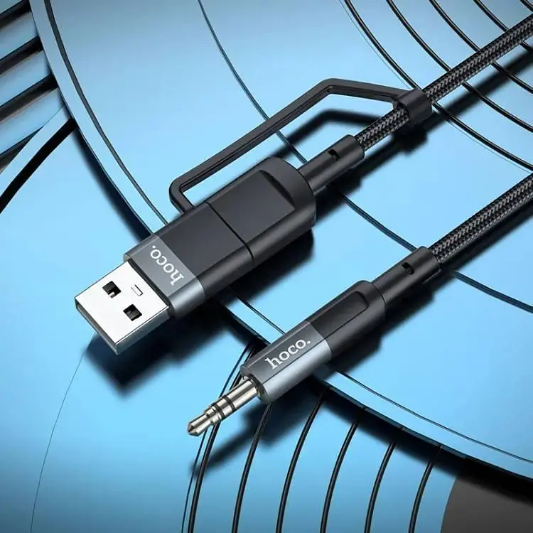 Переходник адаптер Hoco UPA23 Type-C+USB 2-in-1 кабель 1м 6931474783837 - фото 2