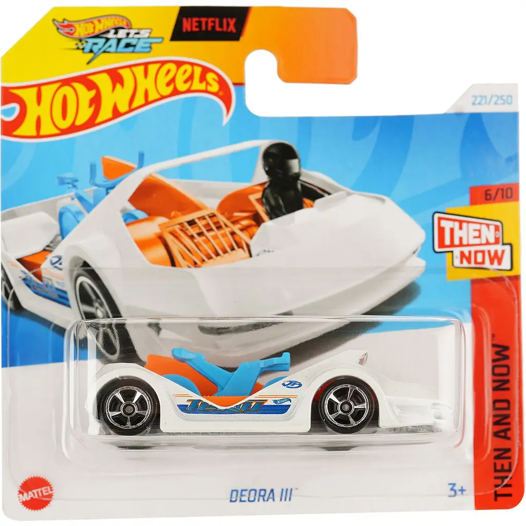 Набір: Базова машинка Hot Wheels Then And Now Deora III біла (5785) + Базова машинка Hot Wheels HW Art Cars Speed Bump різнобарвна (5785) - фото 2