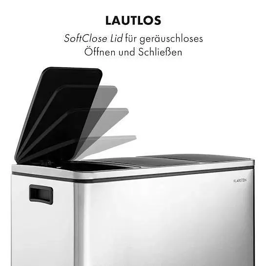 Мусорное ведро с педалью Klarstein Grandmaster 54л (10033726) - фото 3