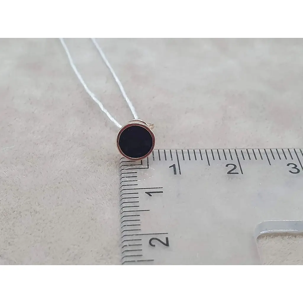 Золота моносережка-пуссета Favoritum з емаллю. 210045/1 - фото 4