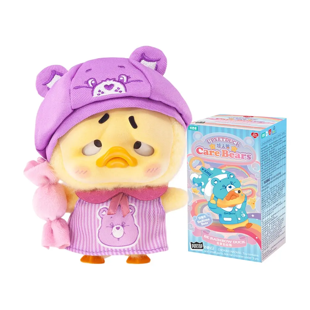М'яка іграшка Pop Top сюрприз з кільцем 1983toys Upset Duck x Care Bears Будь веселкою (AP17183806800C)