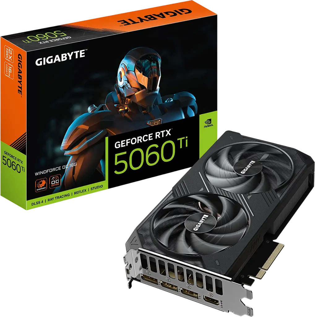 Відеокарта GeForce RTX 5060 Ti 16GB Gigabyte WindForce OC (GV-N506TWF2OC-16GD) - фото 3