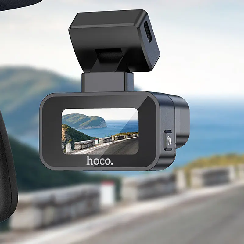 Відеореєстратор Hoco DV10 Mini Screen Dashcam Black - фото 7