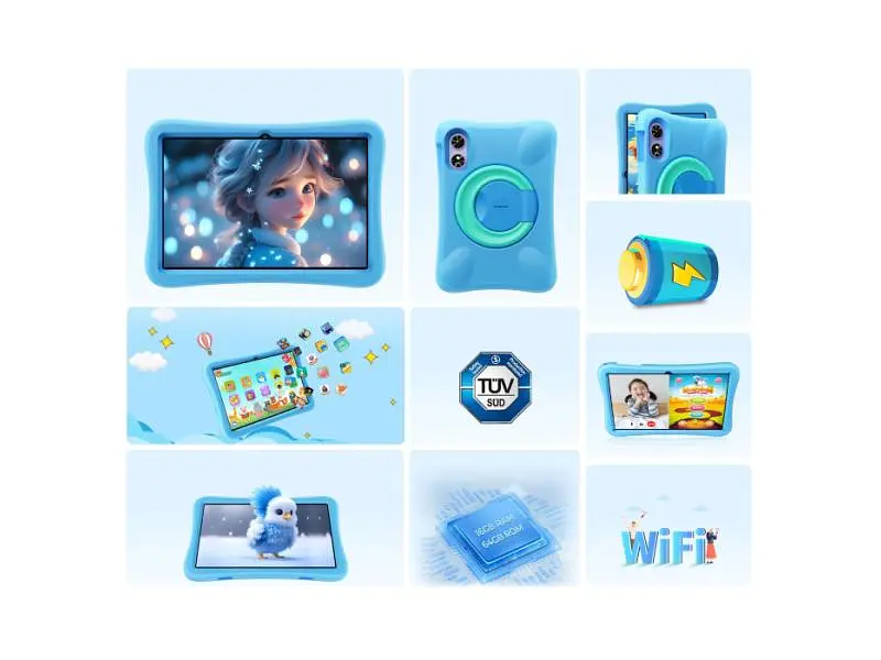 Планшет Oukitel OT6 Kids 4/64GB Blue - фото 8