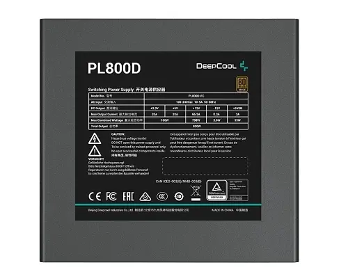 Блок живлення 800 Вт, PL800D, Black, 80+ Bronze Deepcool teh0028936 - фото 3