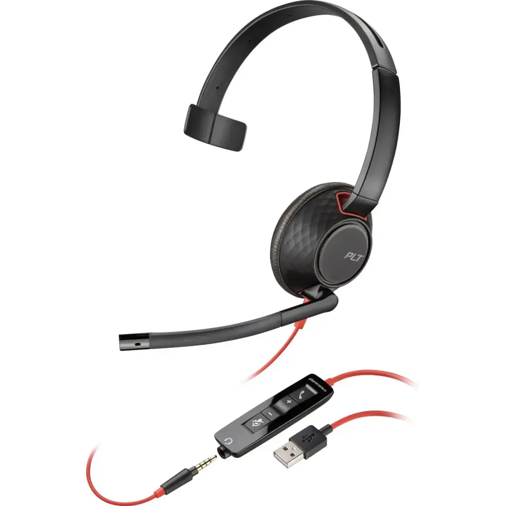 Гарнітура Poly BlackWire 5210 USB-A HS Mono (80R98AA) - фото 2