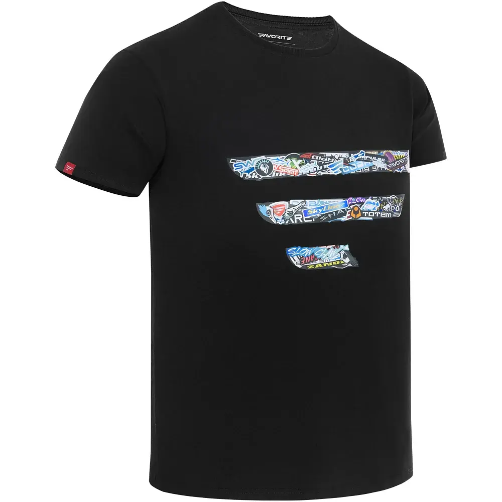 Футболка Favorite Sticker Bomb 2XL black - фото 2