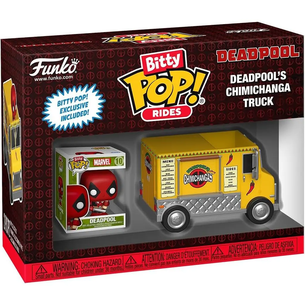 Набір фігурок Funko Bitty Pop! Marvel Deadpool Deadpool’s and Chimichanga truck (83625) - фото 2