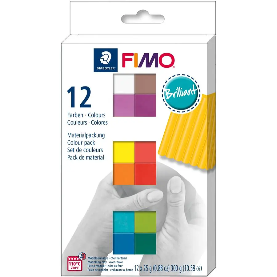 Набір пластики “Brilliant Colours“ 12х25 г Fimo (4007817053416)