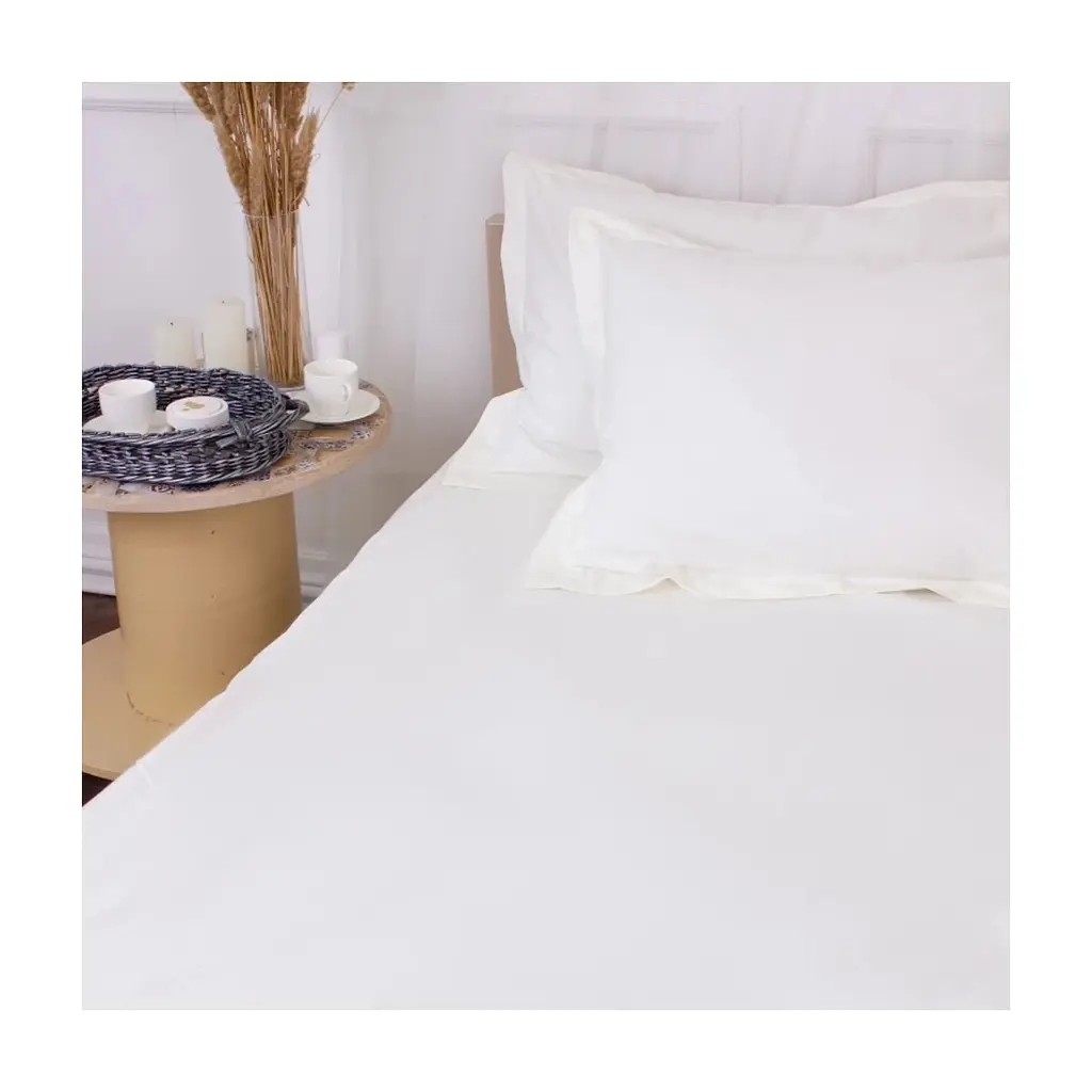 Постільна білизна MirSon Poplin Line 002 Milky White 220 x 240 (2200006277828) - фото 4