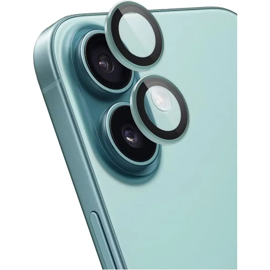 Захисне скло на камеру iLera FocusPro Lens для Apple iPhone 16/16 Plus Green (iLFPGre16) [124805] - фото 4