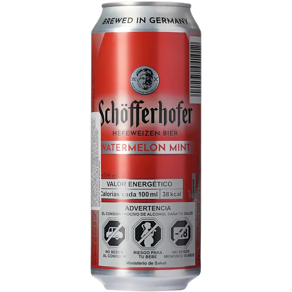 Суміш пива із соком Schofferhofer Watermelon Mint Hefeweizen світле нефільтроване 2.5 % 0.5 л - фото 4