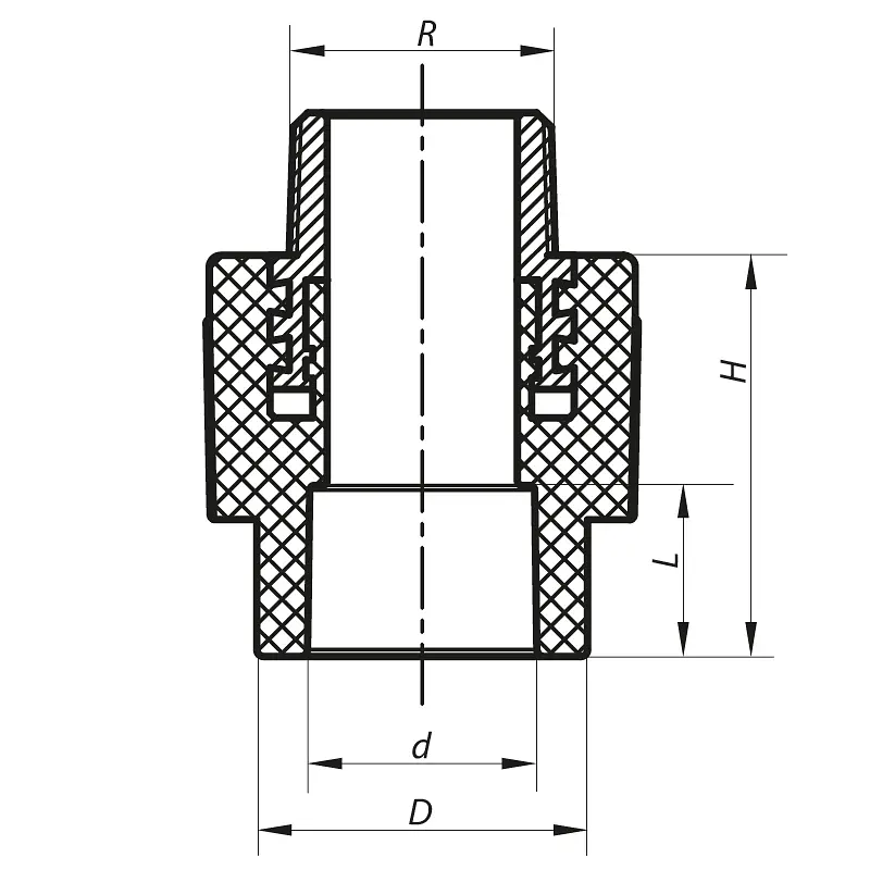 З'єднувальна муфта ЗР Koer 20x3/4M PPR K0095.Pro KP0114 - фото 2