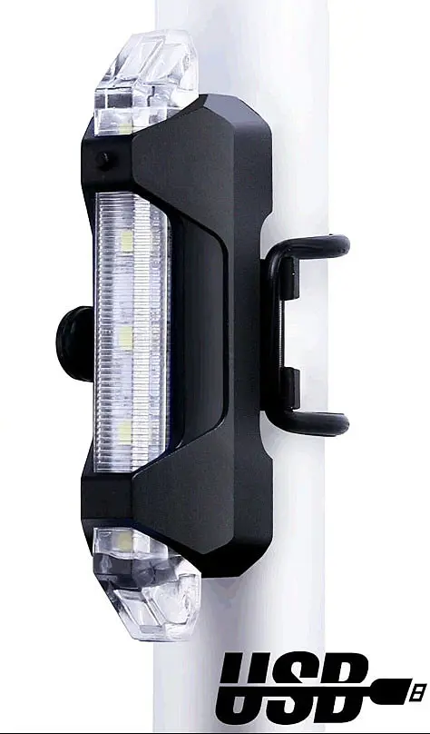 Велосипедна мигалка з білим світлом Rapid X MKL-780 збоку вело фара габарит акумуляторний Micro-USB - фото 2