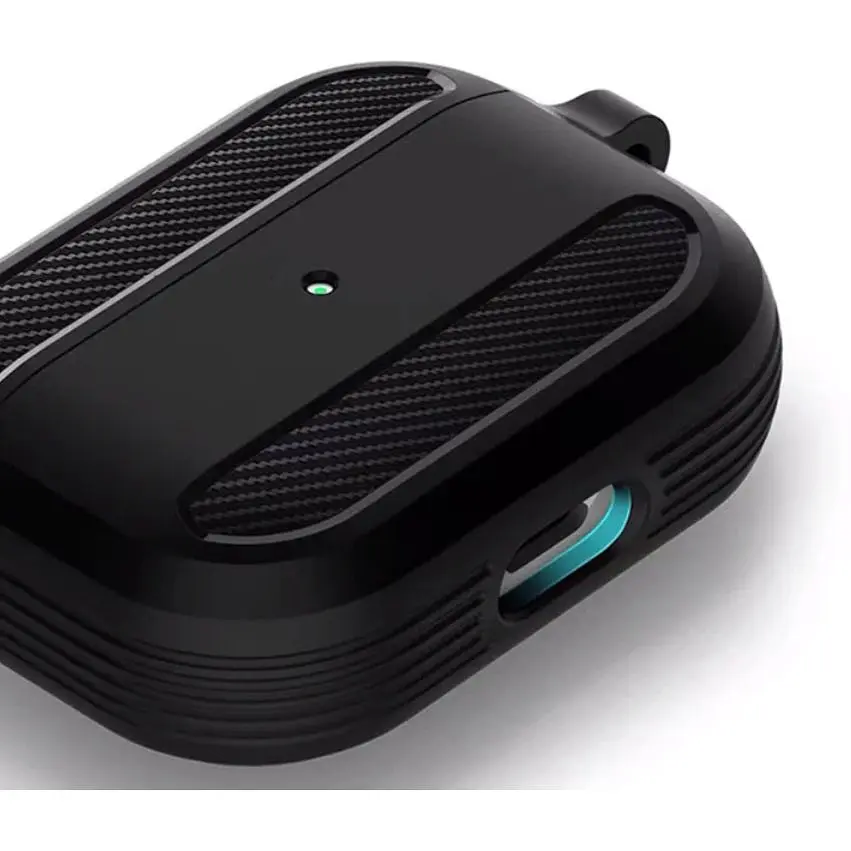 Силіконовий чохол Primo Rubber для навушників AirPods 3 (MME73) Black - фото 3