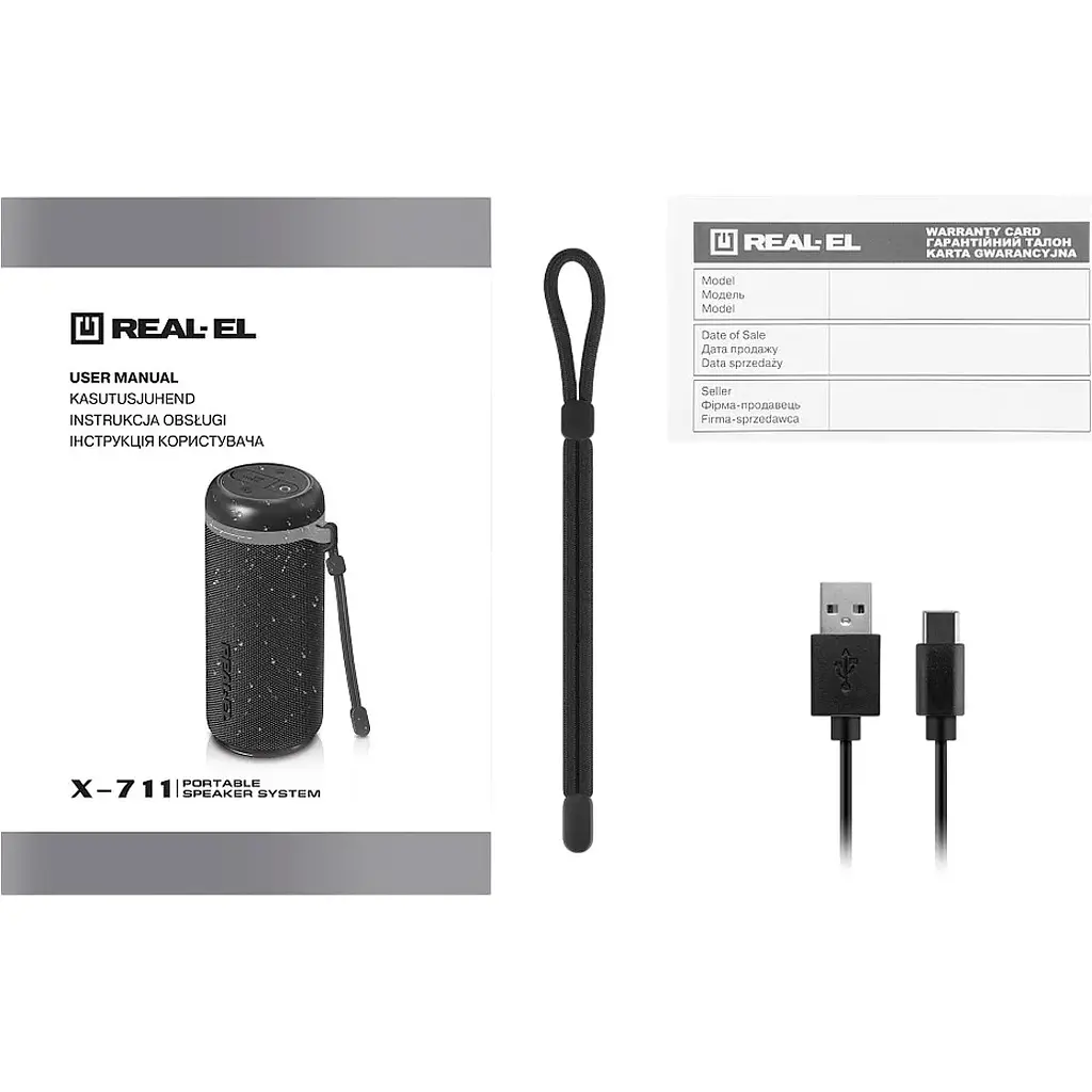 Портативная акустика REAL-EL X-711 Black (EL121600026) [134896] - фото 12