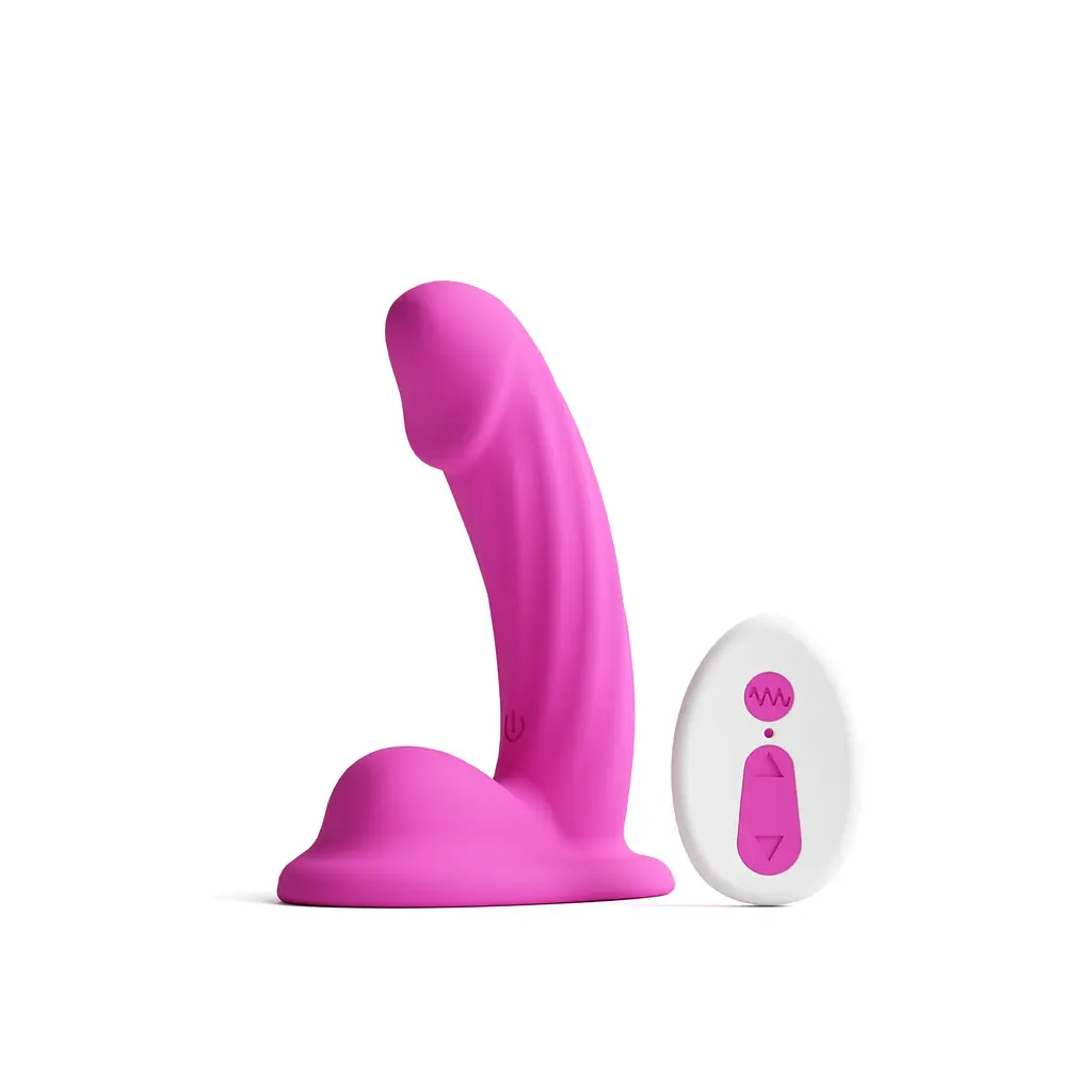 Ділдо з вібрацією NS Novelties Colours Curve Vibrating 5 Dildo