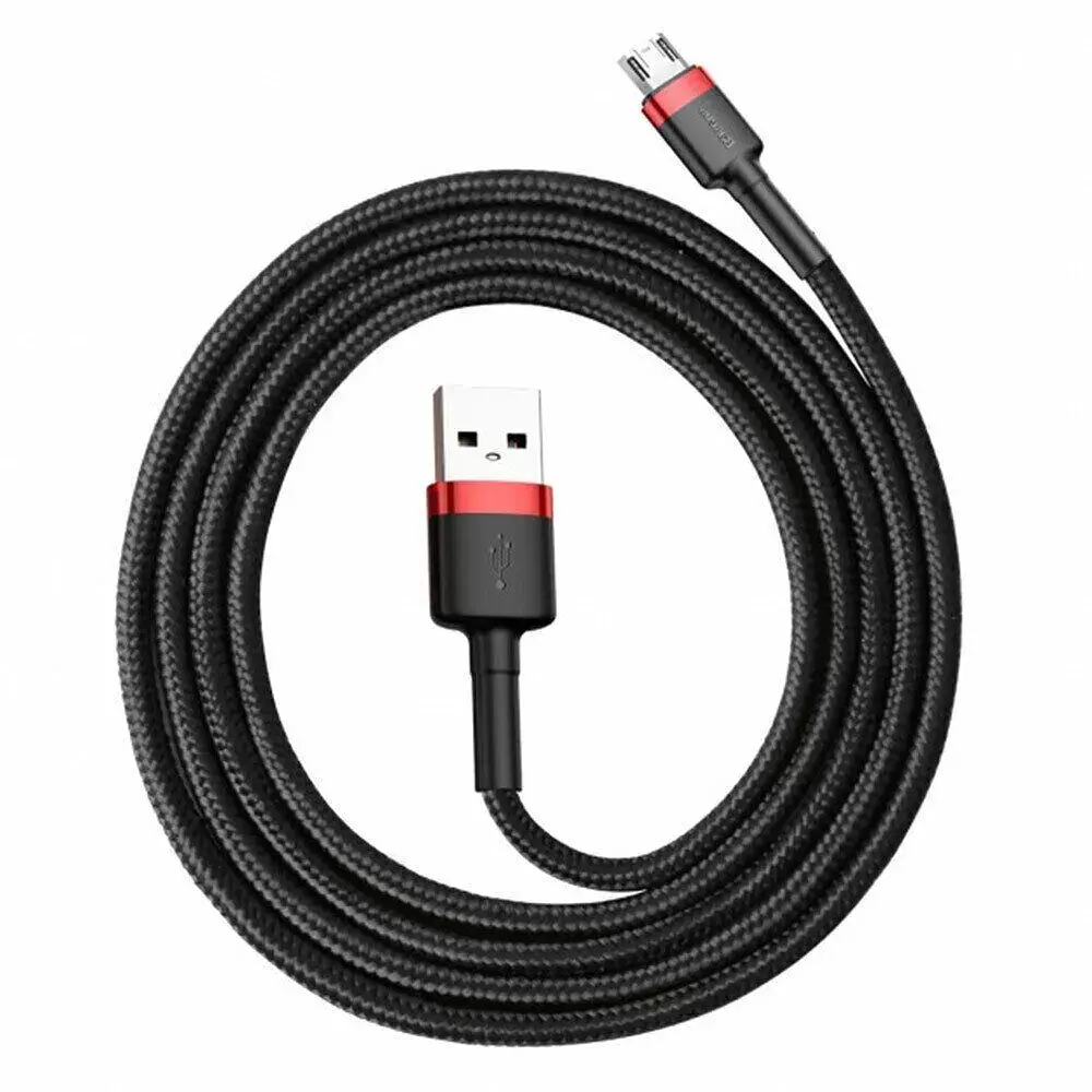 Кабель Baseus Cafule Micro USB 2m (CAMKLF-C91) Red/Black [69672] - фото 2