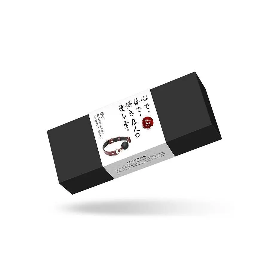 Силіконовий кляп Liebe Seele Wine Red Ball Gag - фото 6