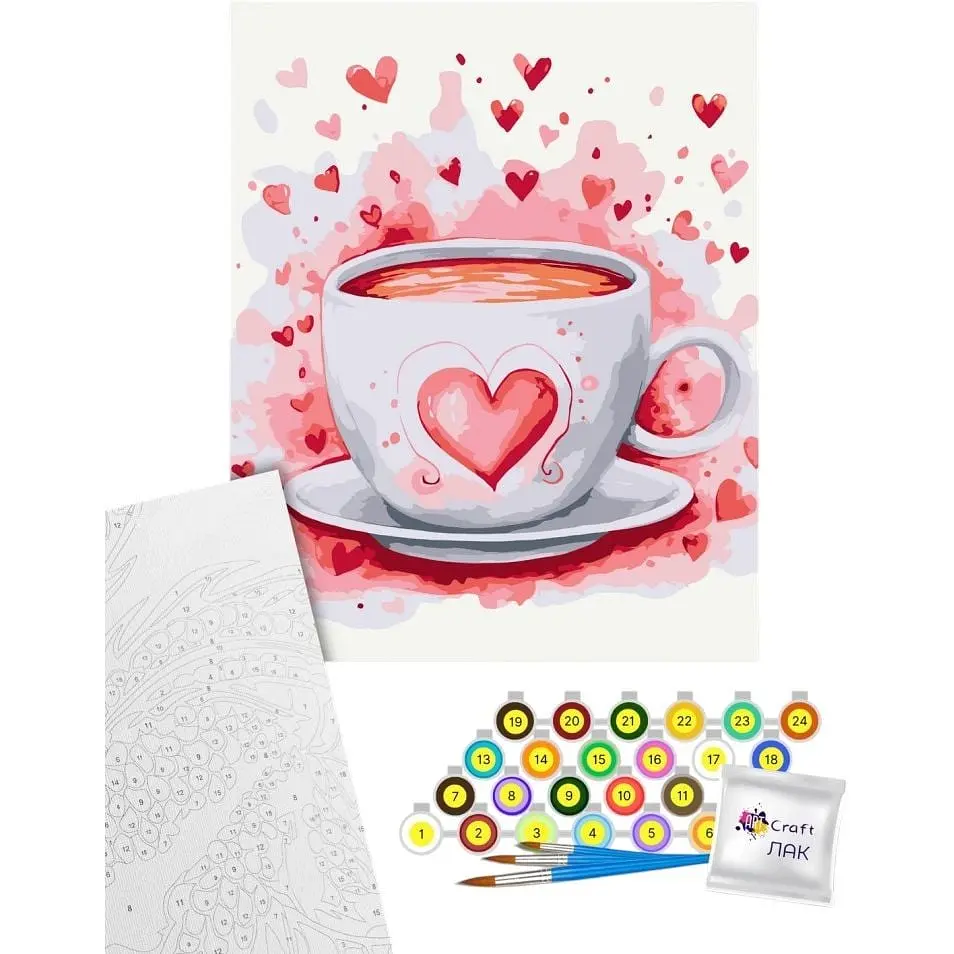 Картина за номерами Art Craft Чарівна чашка 40х50 см (12037-AC) - фото 2