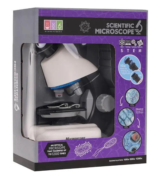 Детский микроскоп + пробирки и аксессуары Ramiz - фото 8