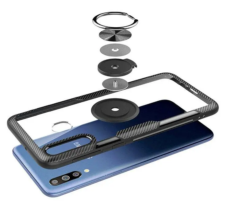 Чохол Primolux Ring Magnetic Stand для Samsung Galaxy M30 2019 (SMM305F) Black - фото 4