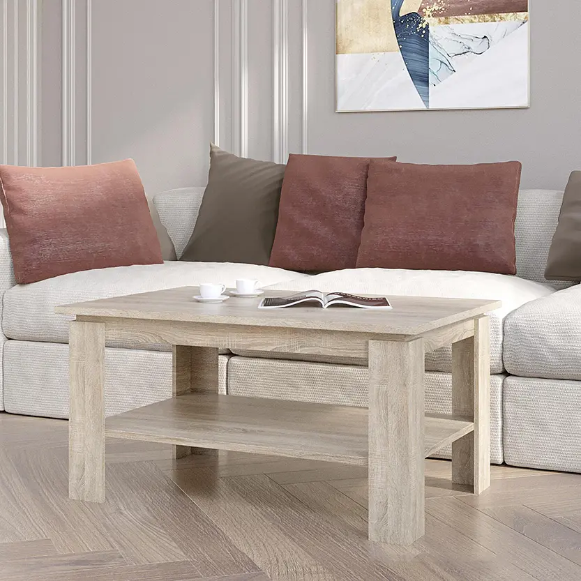 Стіл журнальний Еверест Соната СЖ-910, 61х91х46 см для вітальні Дуб сонома (EVR-2136) - фото 2