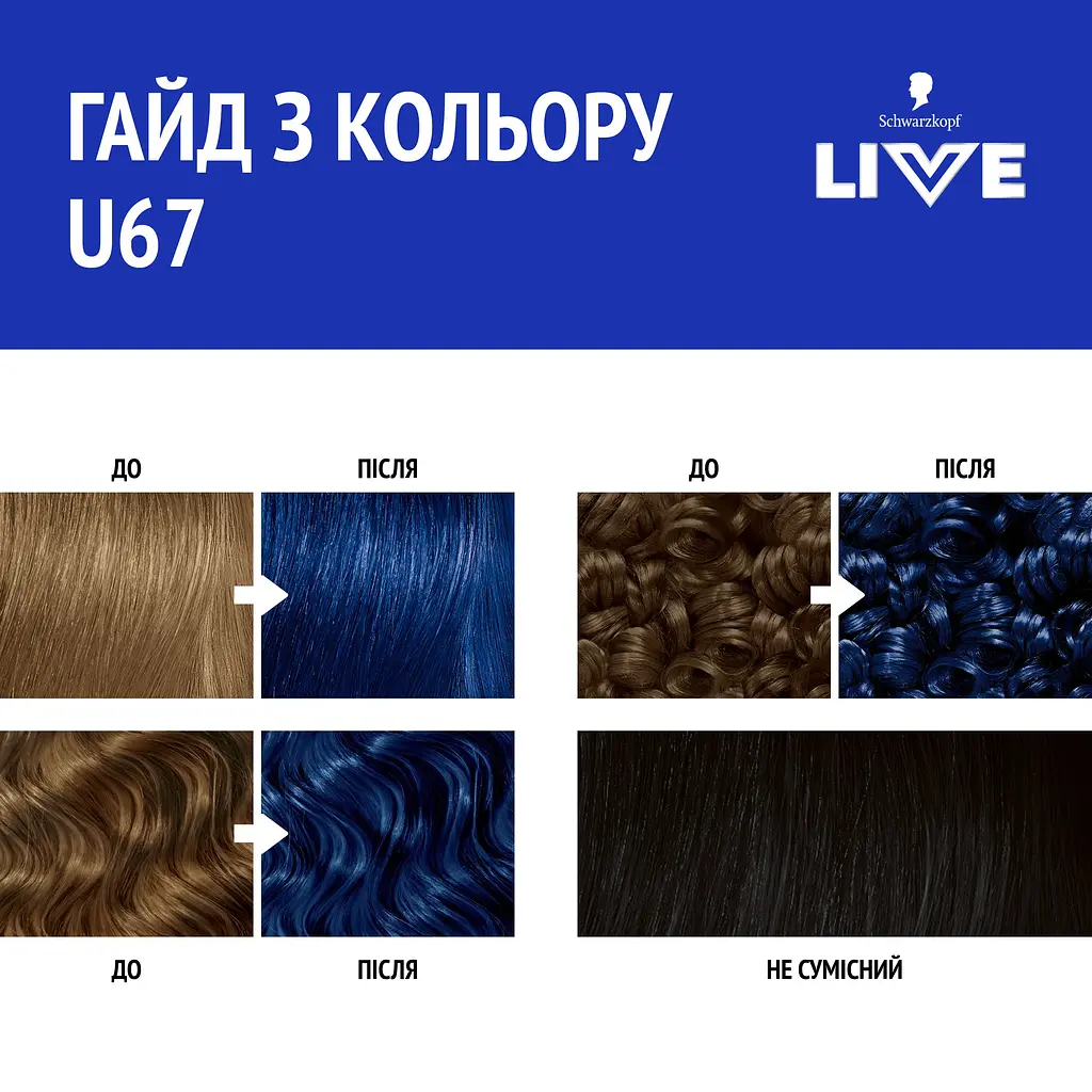 Фарба для волосся Schwarzkopf Live Urban Metallics U67 Blue Mercury  - фото 5