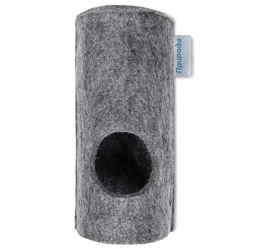 Тунель Природа для гризунів, з повсті, 17х8х6 см, сірий - фото 2