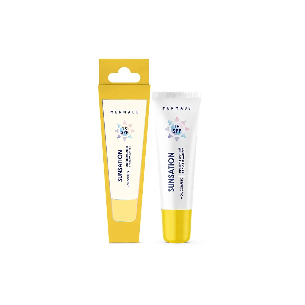 Бальзам для губ Mermade Sunsation SPF 15 Сонцезахисний 10 г (4823122900951) - фото 3