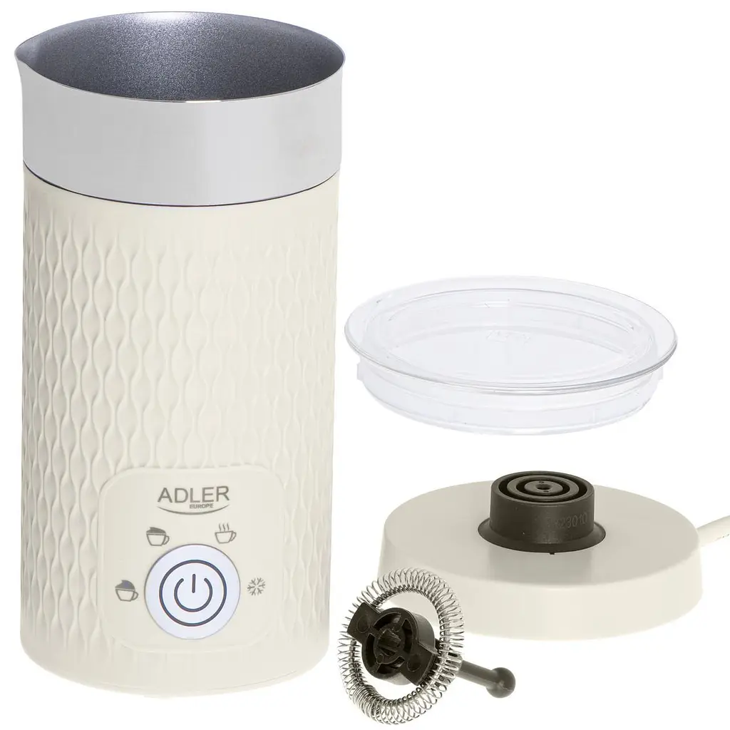 Вспениватель для молока Adler AD 4495 с антипригарным покрытием 500 Вт 300 мл бежевый - фото 2