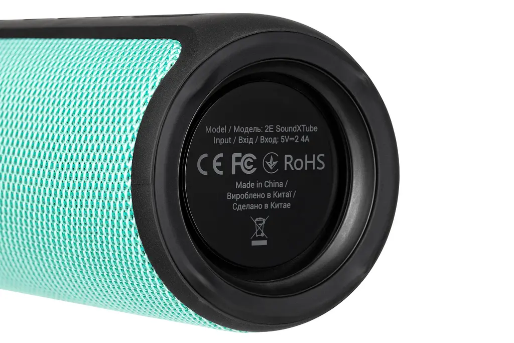 Акустична система 2E SoundXTube TWS, MP3, Wireless, Waterproof Turquoise - фото 7