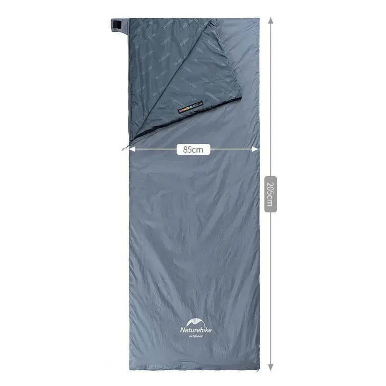 Спальний мішок Naturehike надлегкий Ultralight LW180 NH21MSD09 правий (15°C) p-p XL сіро-синій (6927595777978-R) - фото 2