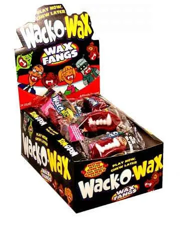 Жувальні гумки Wack-O-Wax Concord Wax Fangs зі смаком вишні 14г - фото 5